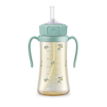 Bình ống hút PPSU Oliu 300ml nắp an toàn một chạm