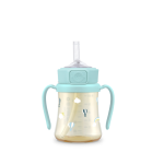 Bình ống hút Kinh khí cầu PPSU Sky 200ml nắp an toàn một chạm