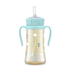 Bình ống hút Kinh khí cầu PPSU Sky 300ml nắp an toàn một chạm