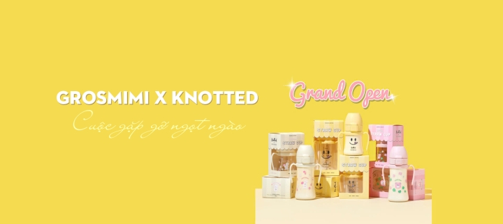 Grosmimi x Knotted Ra Mắt Bộ Sưu Tập Giới Hạn “Cuteness Limit”: Khi Độ Dễ Thương Vượt Ngưỡng!!!